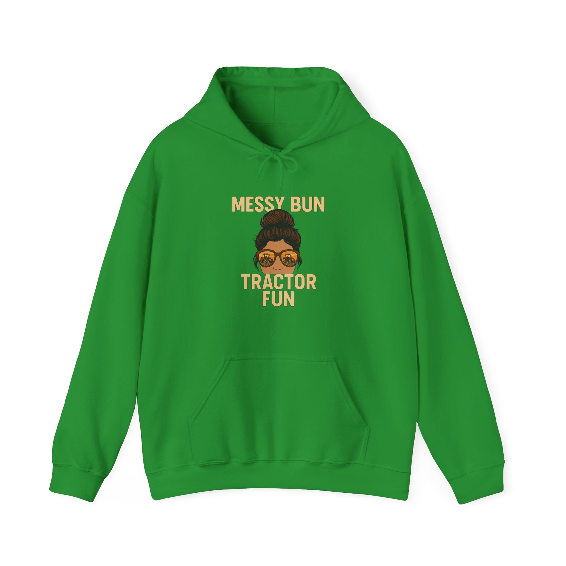 Messy Bun Mom Hoodie - Unisex Heavy Blend™ Hooded Sweatshirt, Gift for Moms, Fun Casual Wear, Comfortable Lounge Hoodie, Everyday Fashion