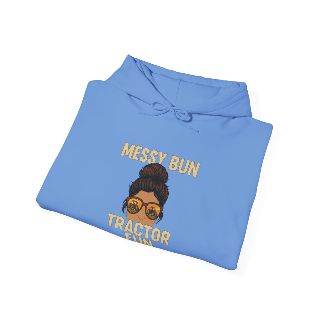 Messy Bun Mom Hoodie - Unisex Heavy Blend™ Hooded Sweatshirt, Gift for Moms, Fun Casual Wear, Comfortable Lounge Hoodie, Everyday Fashion
