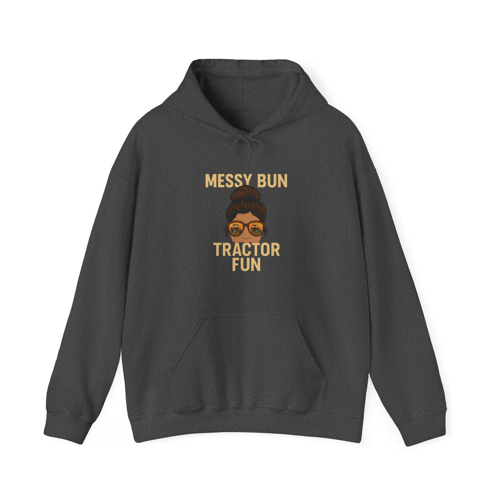 Messy Bun Mom Hoodie - Unisex Heavy Blend™ Hooded Sweatshirt, Gift for Moms, Fun Casual Wear, Comfortable Lounge Hoodie, Everyday Fashion