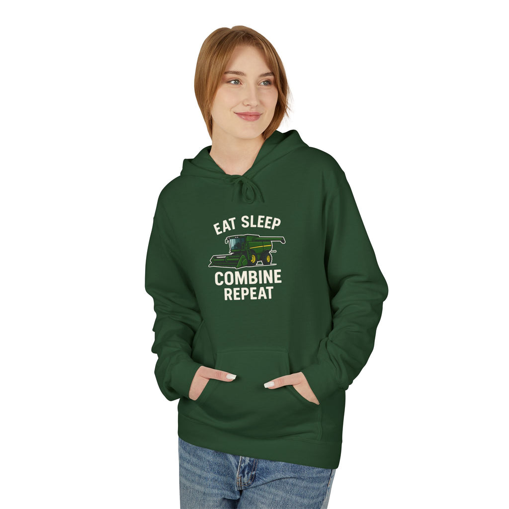 Cozy Farm Life Hoodie, Eat Sleep Combine Repeat Sweatshirt, Agricultural Apparel for Farmers, Perfect Gift for Harvest Season, Casual [...]