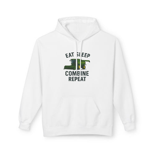 Eat Sleep Combine Repeat Hoodie | Unisex Farm Hoodie, Funny Agriculture Sweatshirt, Gift for Farmers, Cozy Hoodie, Country Life Apparel
