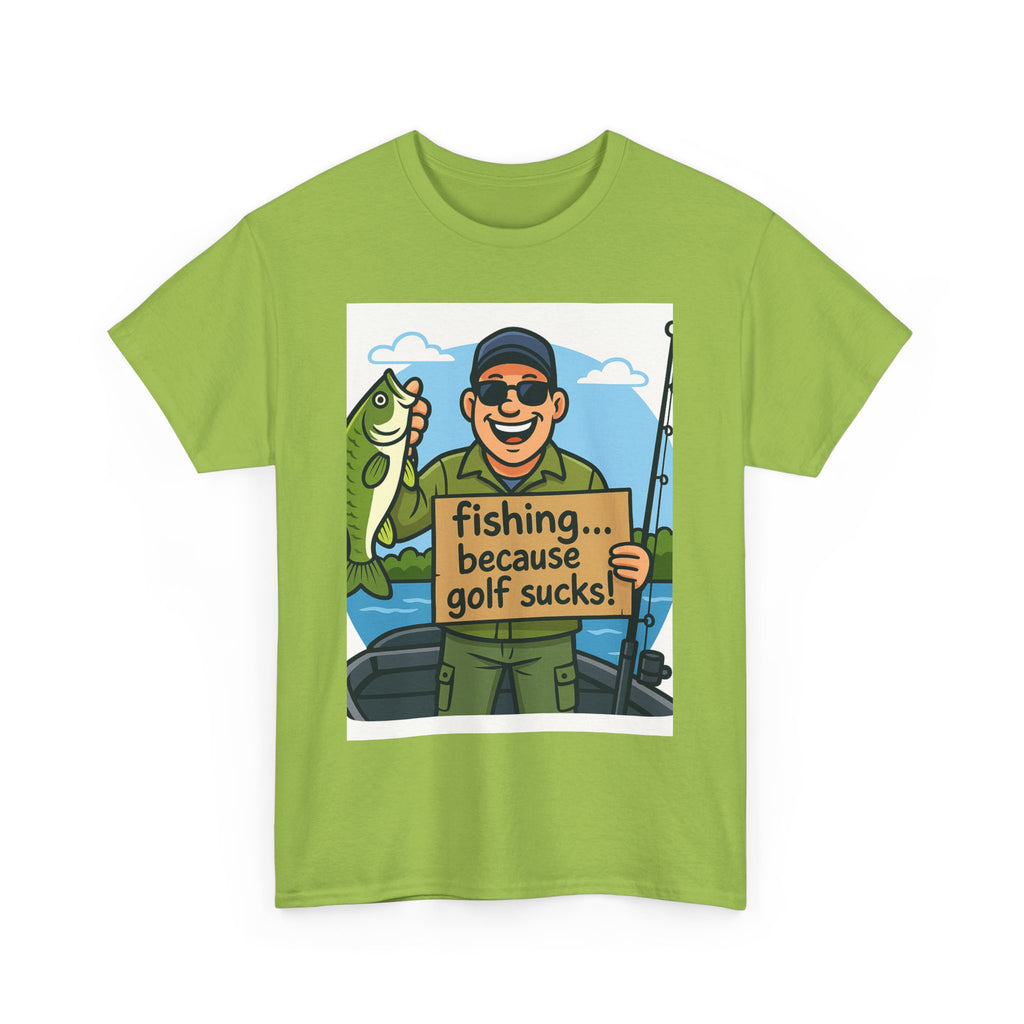 Fishing Humor Tee - Unisex Heavy Cotton T-Shirt, Funny Fishing Shirt, Gift for Fisherman, Outdoor Apparel, Father's Day Gift