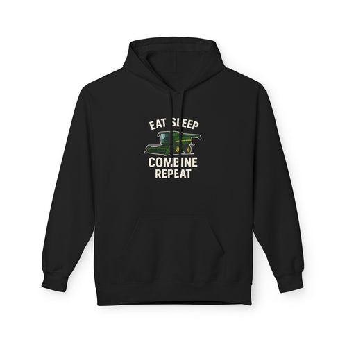 Cozy Farm Life Hoodie, Eat Sleep Combine Repeat Sweatshirt, Agricultural Apparel for Farmers, Perfect Gift for Harvest Season, Casual [...]