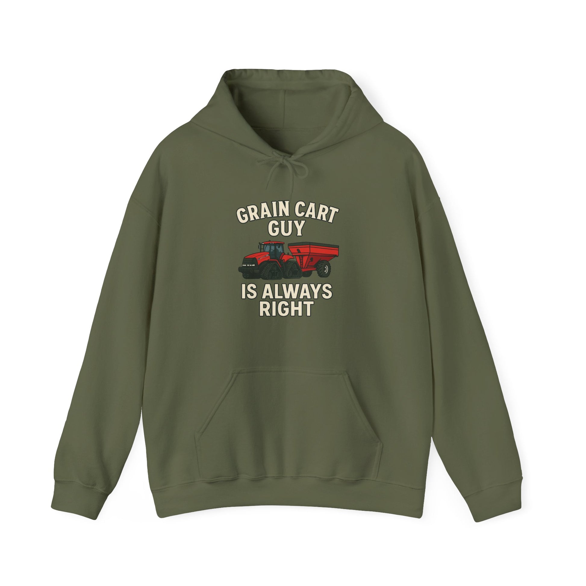 Grain Cart Guy Hoodie - Cozy Unisex Sweatshirt for Farmers, Gift for Agriculture Lovers, Perfect for Every Season, Farm-Themed Apparel