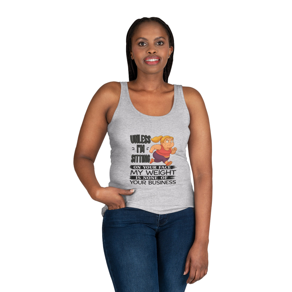 Humorous Women's Tank Top - Funny Fitness Tee, Body Positive Apparel, Workout Gear, Gift for Gym Lovers, Summer Fashion