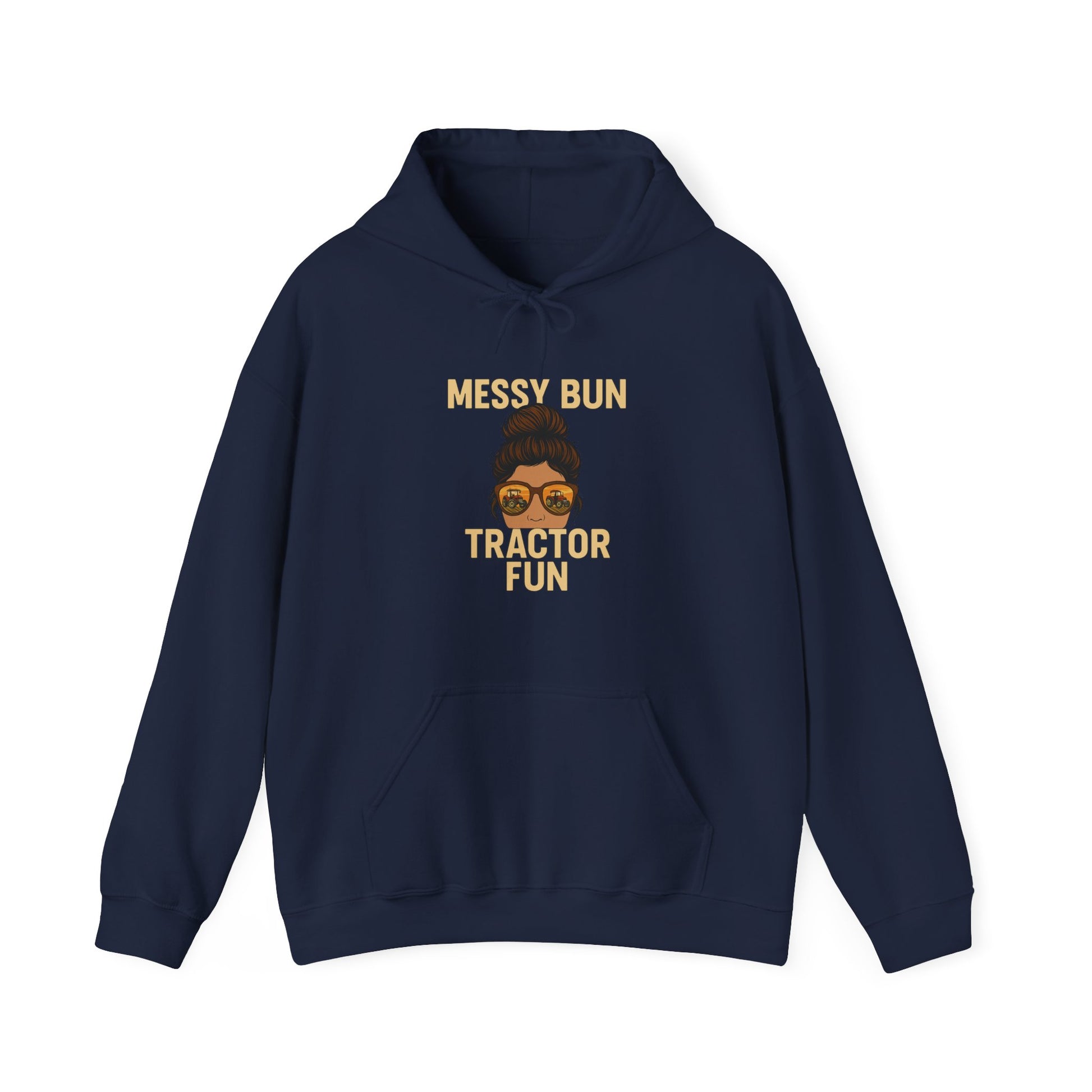 Messy Bun Mom Hoodie - Unisex Heavy Blend™ Hooded Sweatshirt, Gift for Moms, Fun Casual Wear, Comfortable Lounge Hoodie, Everyday Fashion