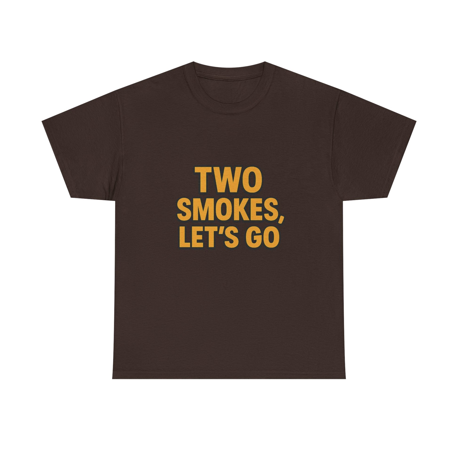Playful Unisex Cotton Tee - 'Two Smokes, Let's Go' - Casual Wear, Gift for Smokers, Relaxed Fit, Everyday Style, Streetwear Essential