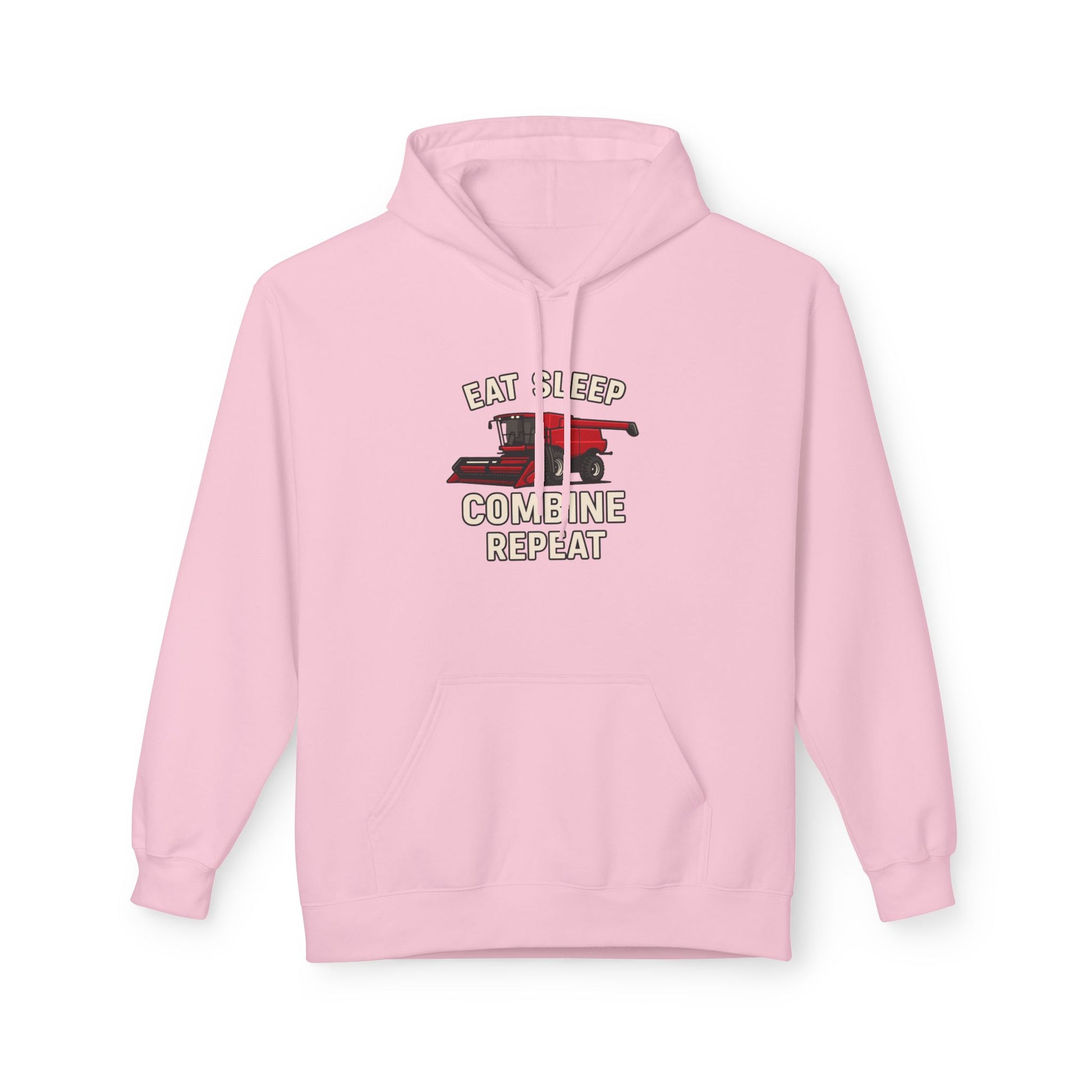 Eat, Sleep, Combine, Repeat Fleece Hoodie | Cozy Unisex Sweatshirt for Fans | Perfect for Relaxing, Gifting, or Everyday Wear