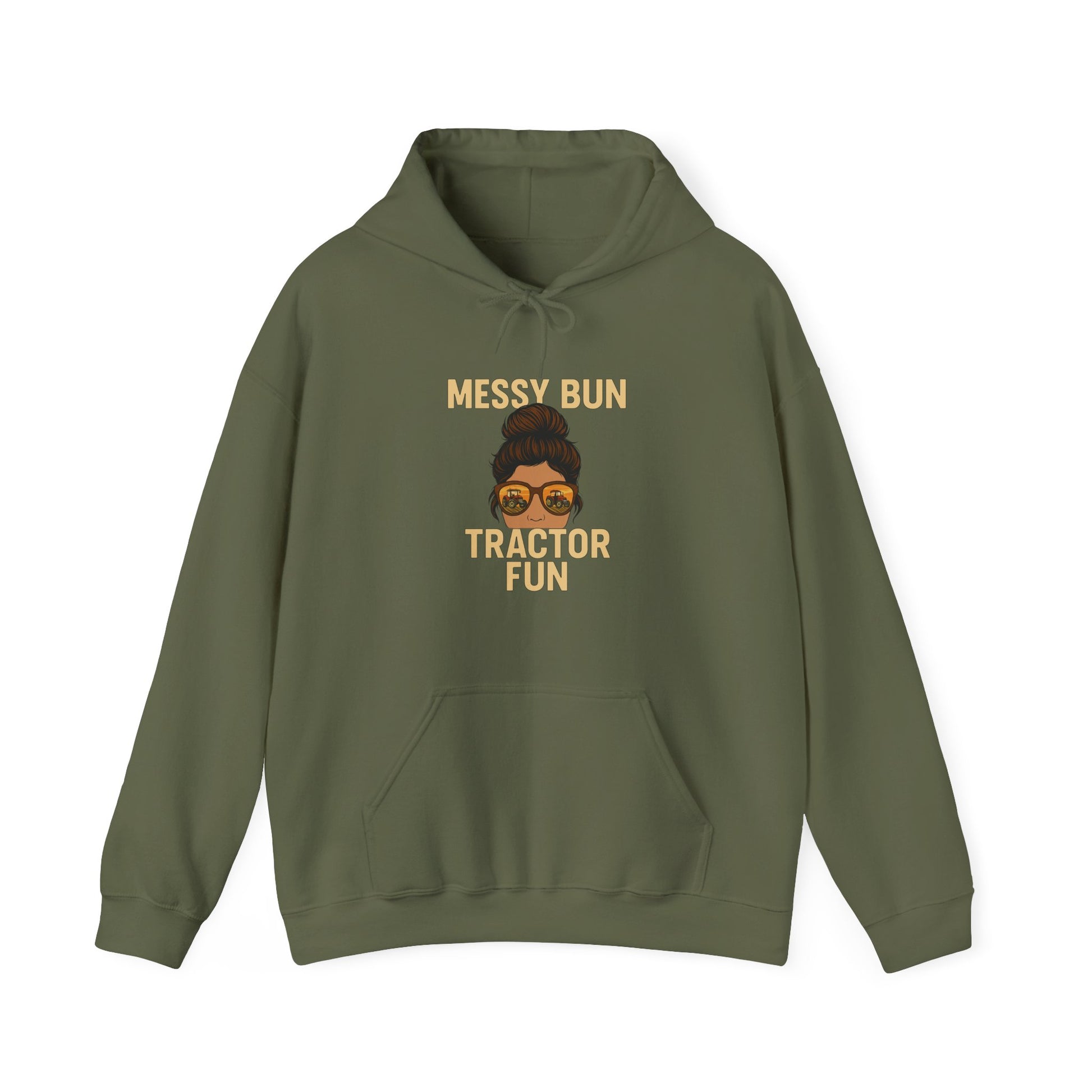 Messy Bun Mom Hoodie - Unisex Heavy Blend™ Hooded Sweatshirt, Gift for Moms, Fun Casual Wear, Comfortable Lounge Hoodie, Everyday Fashion