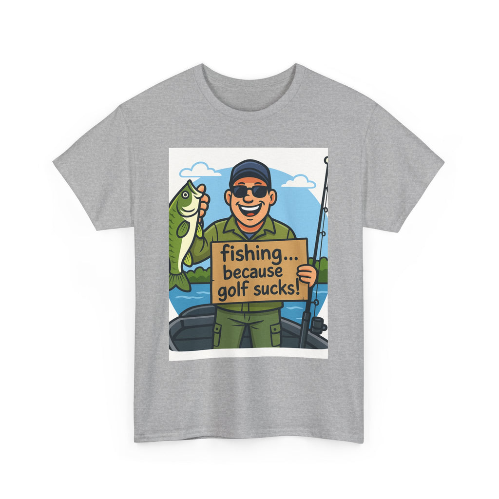 Fishing Humor Tee - Unisex Heavy Cotton T-Shirt, Funny Fishing Shirt, Gift for Fisherman, Outdoor Apparel, Father's Day Gift