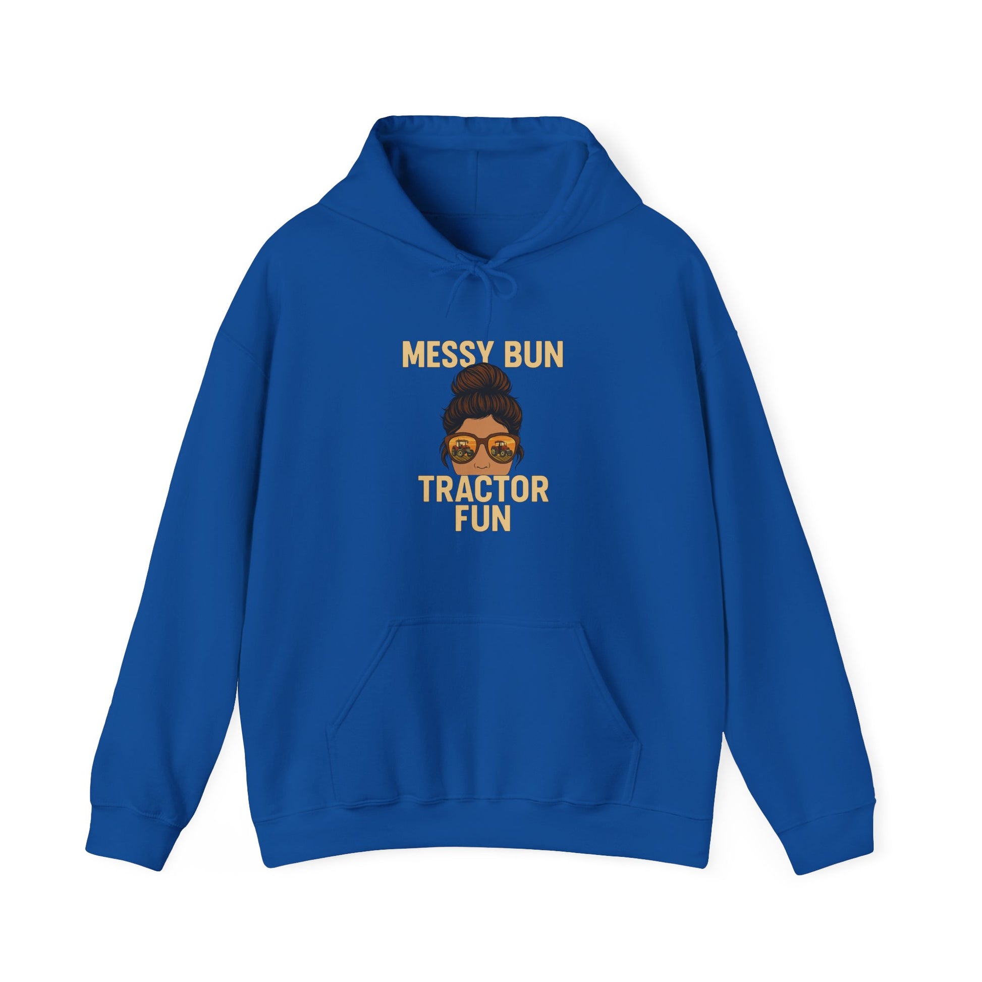 Messy Bun Mom Hoodie - Unisex Heavy Blend™ Hooded Sweatshirt, Gift for Moms, Fun Casual Wear, Comfortable Lounge Hoodie, Everyday Fashion