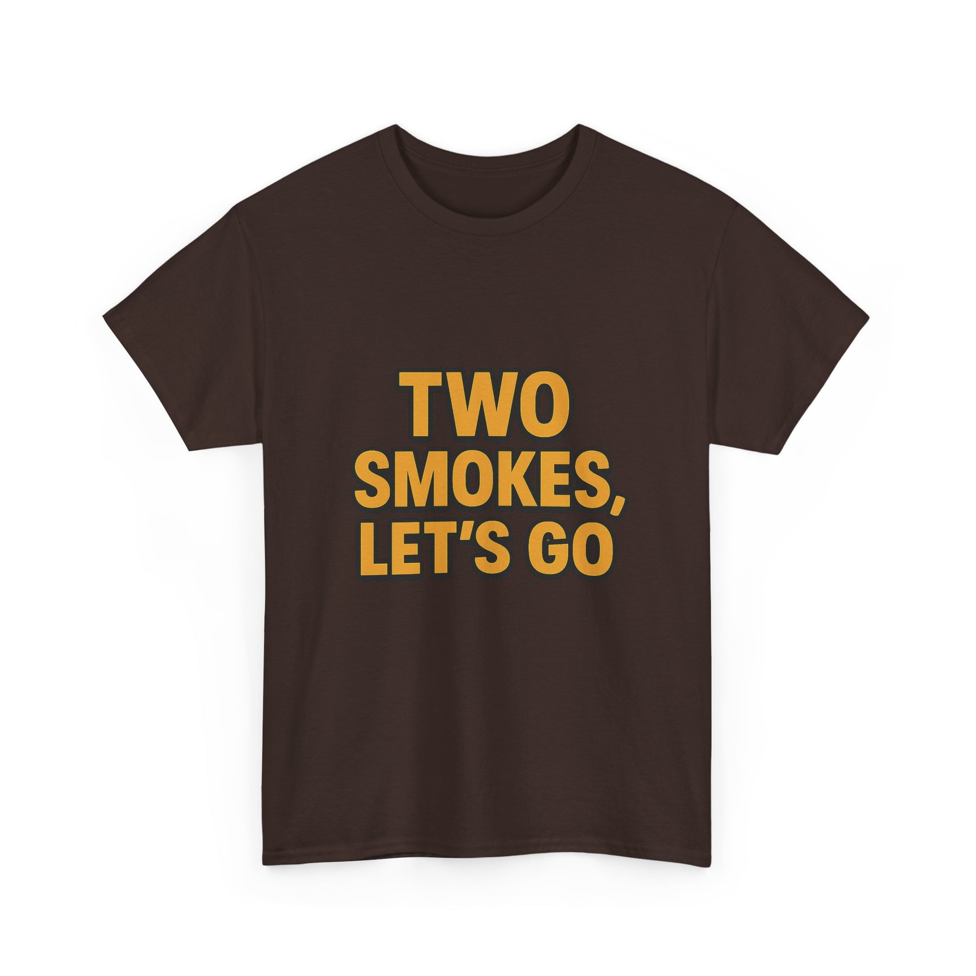 Playful Unisex Cotton Tee - 'Two Smokes, Let's Go' - Casual Wear, Gift for Smokers, Relaxed Fit, Everyday Style, Streetwear Essential