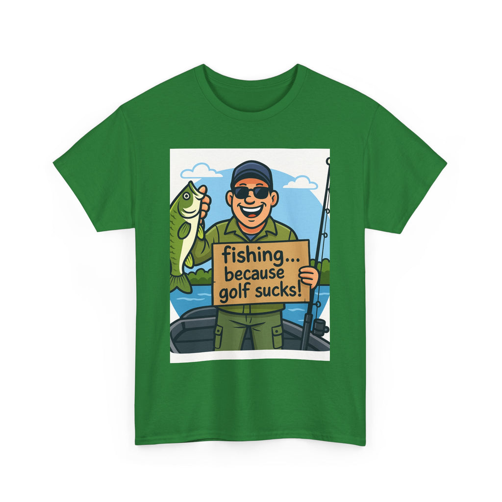 Fishing Humor Tee - Unisex Heavy Cotton T-Shirt, Funny Fishing Shirt, Gift for Fisherman, Outdoor Apparel, Father's Day Gift